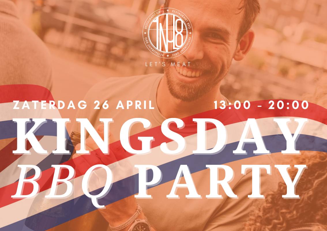 26 april is the place to be @1NUL8 Let's Meat. Kingsday BBQ